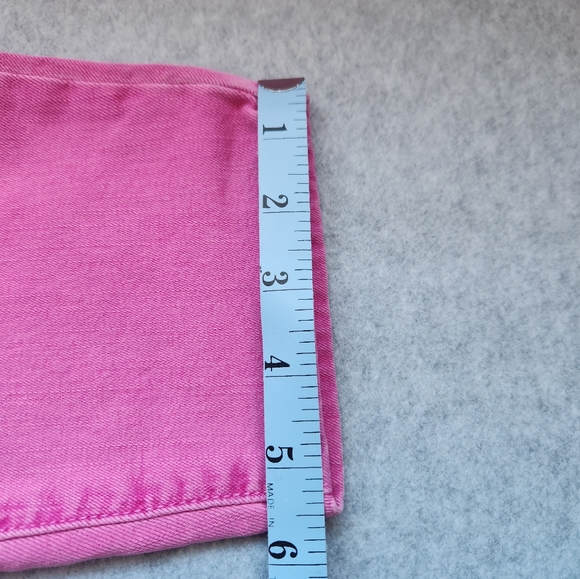 L'Agence Womens Margot Hi Rise Skinny Denim Crop Jean Pink NWOT Sz 32 BarbieCore - Picture 11 of 15